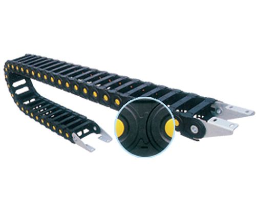 TLS80、TLF80系列新加型工程塑料拖链(金属接头)